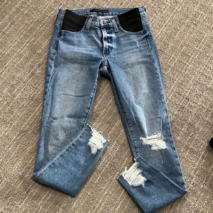 Joes distressed Maternity Jean